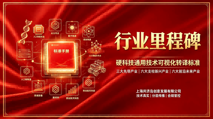 行业里程碑：共济岛依国家企业标准发布《硬科技通用技术可视化转译标准》，助力硬科技企业通用视觉全赛道创作指南